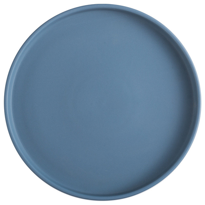 餐盘莫兰兰迪色系陶瓷圆盘北欧ins盘子创意盘