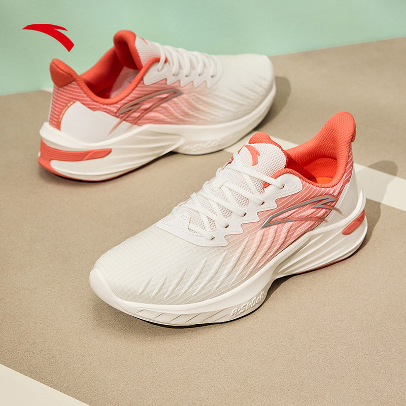 安踏毒刺跑鞋女缓轻便跑步2022透气综训运动跑步鞋