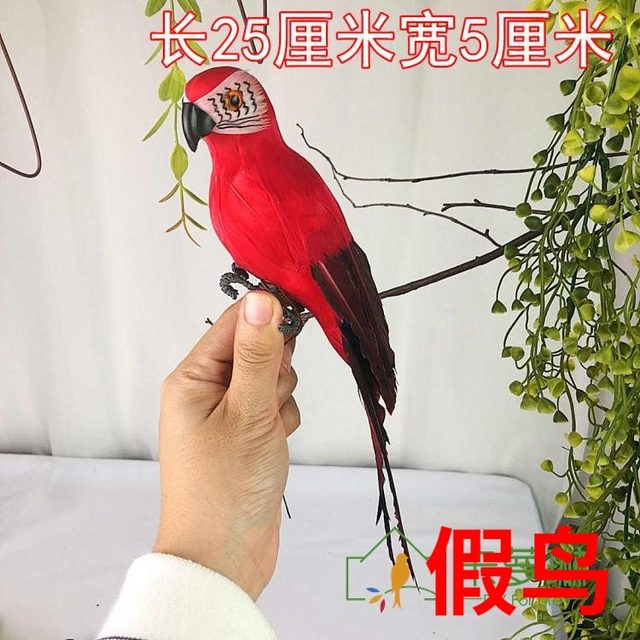25 fake parrots and parrot 35CM red diamond window gardening decorative birds foam large parrot feathers Home Decoration 25 fake parrots and parrot 35CM red diamond window gardening decorative birds foam large parrot feathers Home Decoration