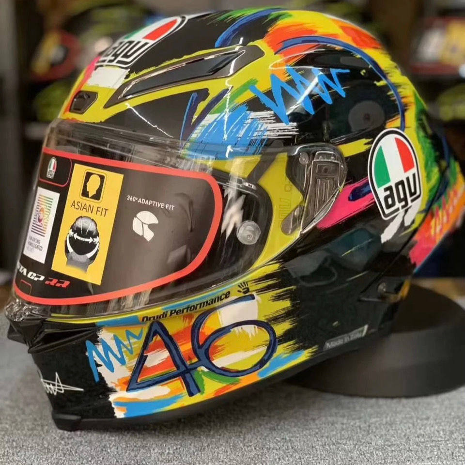 agvpista涂鸦46号国产agvpistagpr单钉骑行摩托车头盔