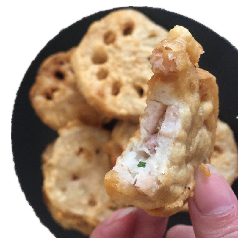 无锡特产黄金藕合脆香藕盒新鲜猪肉藕夹肉藕莲藕