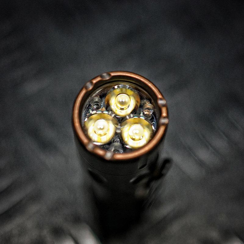 罕品美国进口boss手电筒三眼edc便携强光手电手电筒