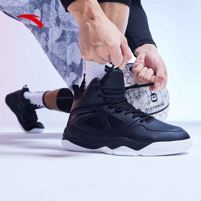 球鞋安踏篮球男鞋高帮2020新款官网皮面战靴篮球鞋