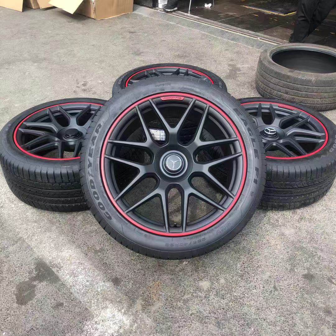 适用22寸新款奔驰g63原厂原装amg轮毂轮胎轮毂