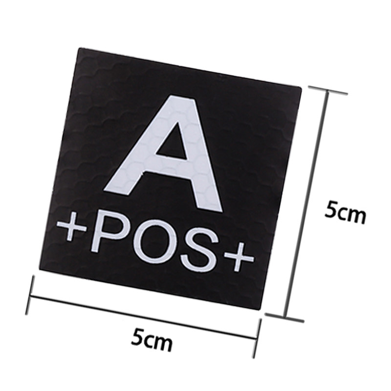 战术血型章ir功能识别章魔术贴士气章pvc反光徽章apos