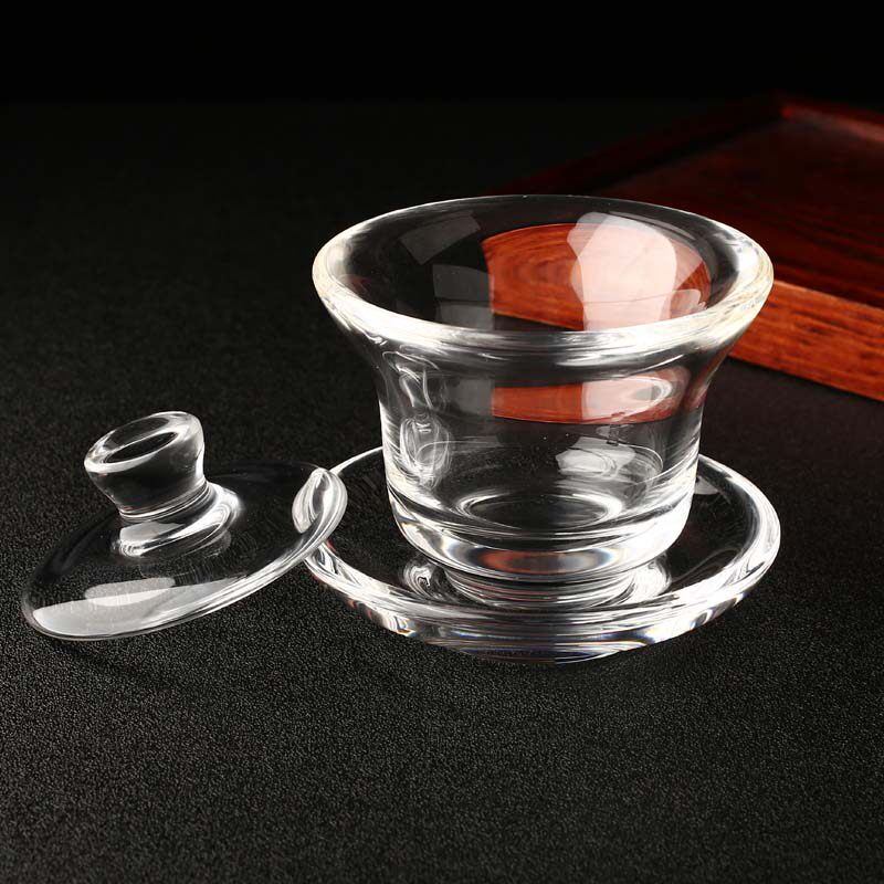 茶具水晶天然水晶功夫盖碗茶道茶杯茶壶盖碗