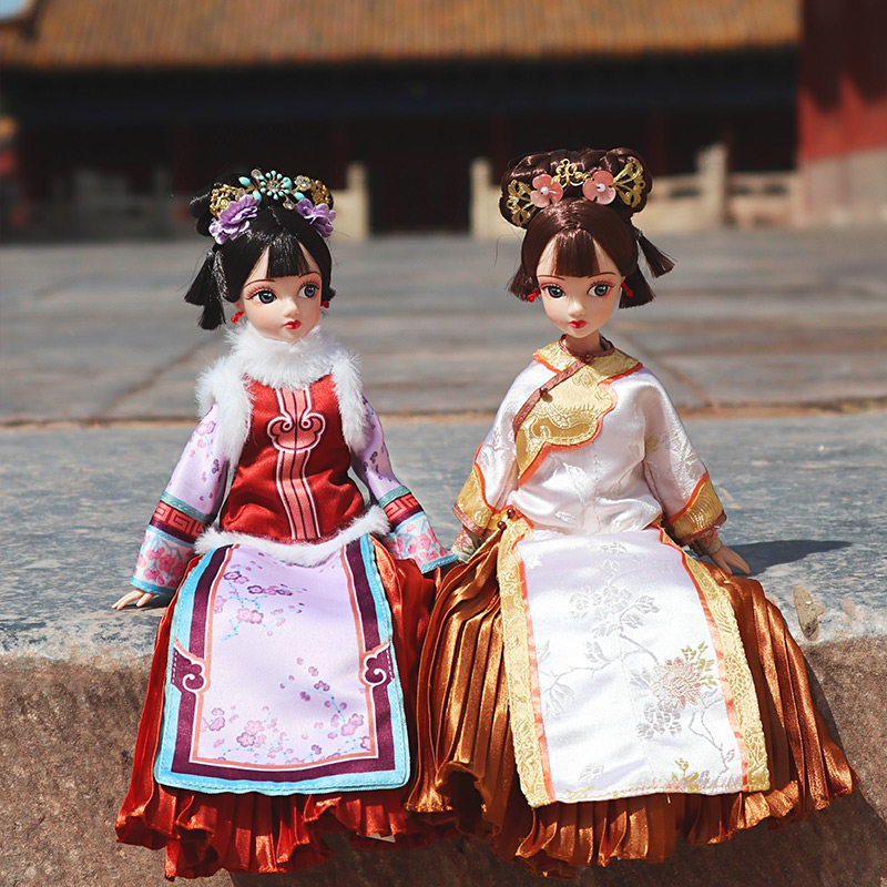新品可儿娃娃宫廷格格经典四季古装清朝公主娃娃女孩玩具