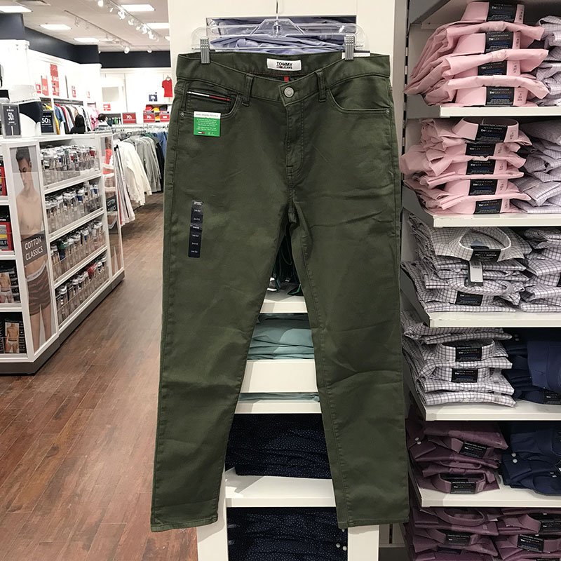 Tommy Hilfiger 汤米男士修身弹力时尚柔软纯棉休闲裤长裤