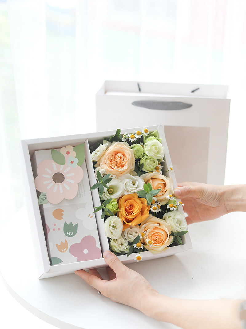 教师节花束礼品盒礼品伴手贺伴手点心礼物月饼开窗创意礼盒