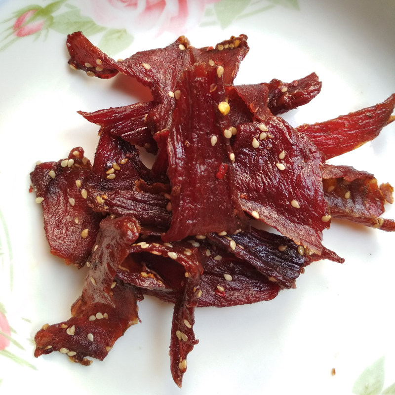 广西柳州柳城特产牛腊巴牛肉干巴风干五香辣味休闲零食150g*3袋装