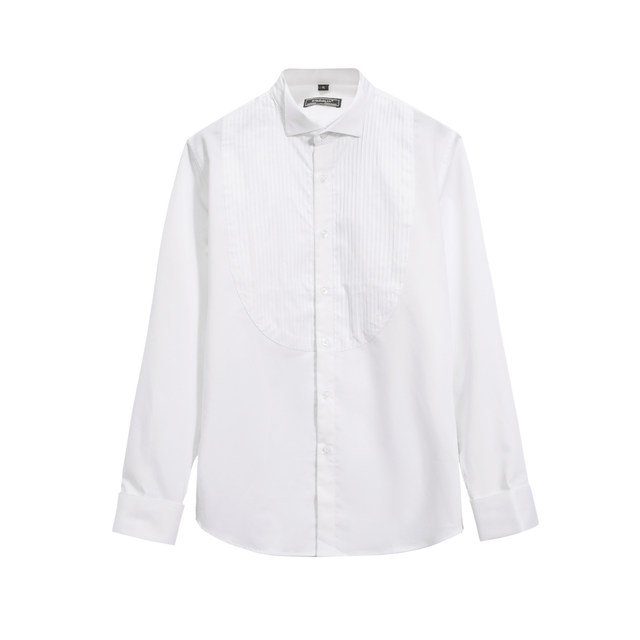 Mr. Lu San French button shirt men's long-sleeved self-cultivation non-ironing groom's cufflinks business work formal men's white shirt Mr. Lu San French button shirt men's long-sleeved self-cultivation non-ironing groom's cufflinks business work formal men's white shirt