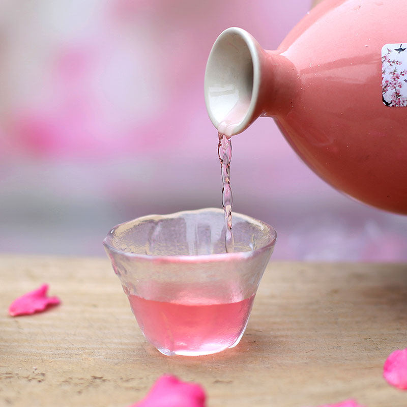 十里桃花酒500ml一斤装网红果酒女士低度甜酒桃花醉桃花酿少女酒