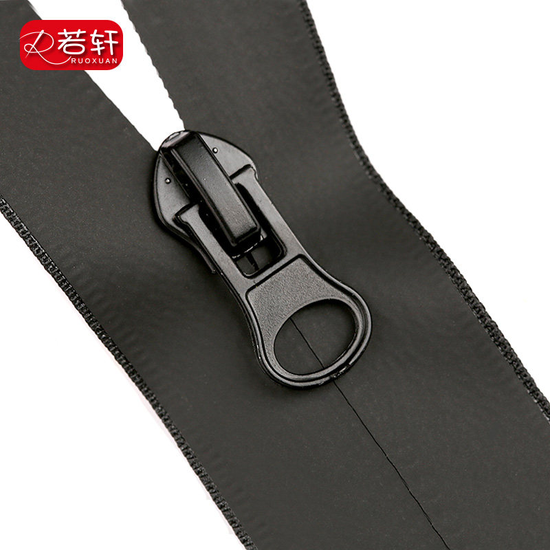 防晒防水拉链7号羽绒服冲锋双头反装反向无缝拉链