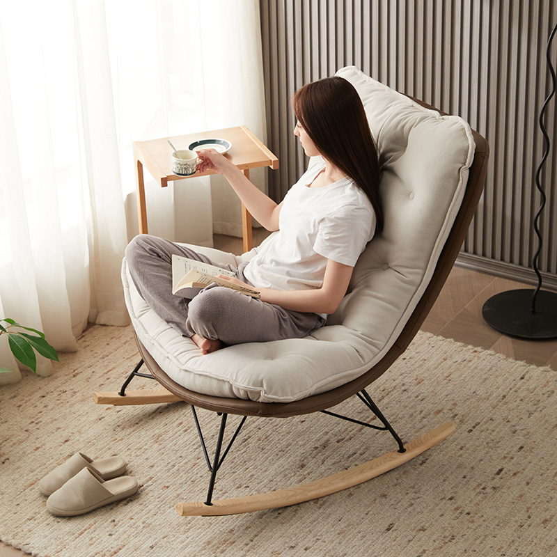 摇椅轻奢躺椅大人阳台家用休闲懒人北欧沙发摇椅
