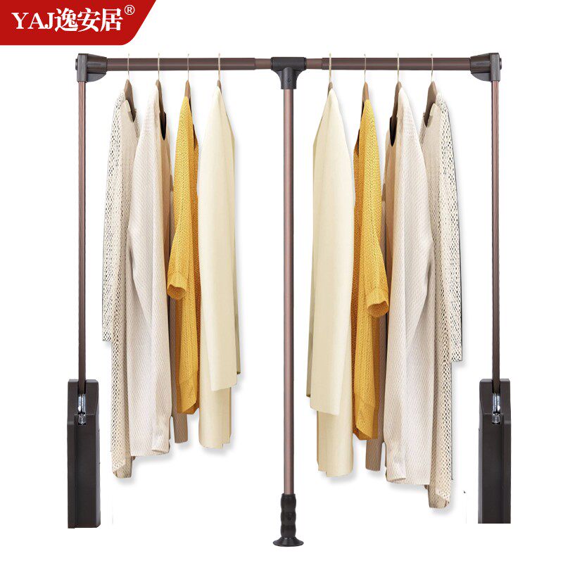 挂衣衣柜升降杆架衣帽间衣橱阻尼缓冲液压衣架衣杆