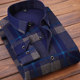 Autumn and winter men's warm shirts plus velvet thick long-sleeved plaid middle-aged shirts Korean style trendy clothes for men Autumn and winter men's warm shirts plus velvet thick long-sleeved plaid middle-aged shirts Korean style trendy clothes for men