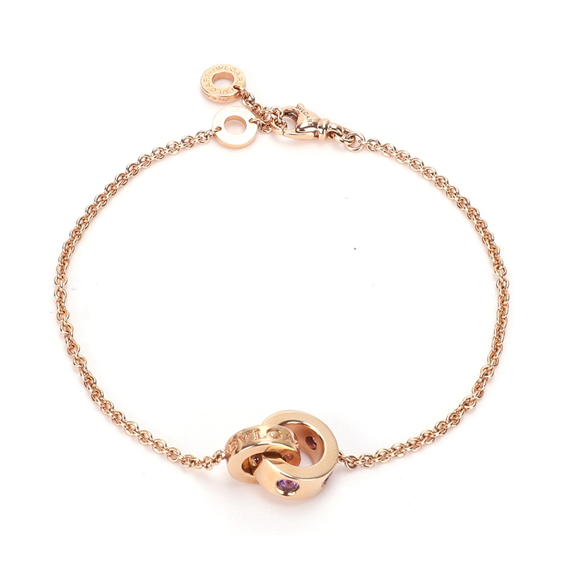 bvlgari宝格丽18k玫瑰金手链手链352612手链