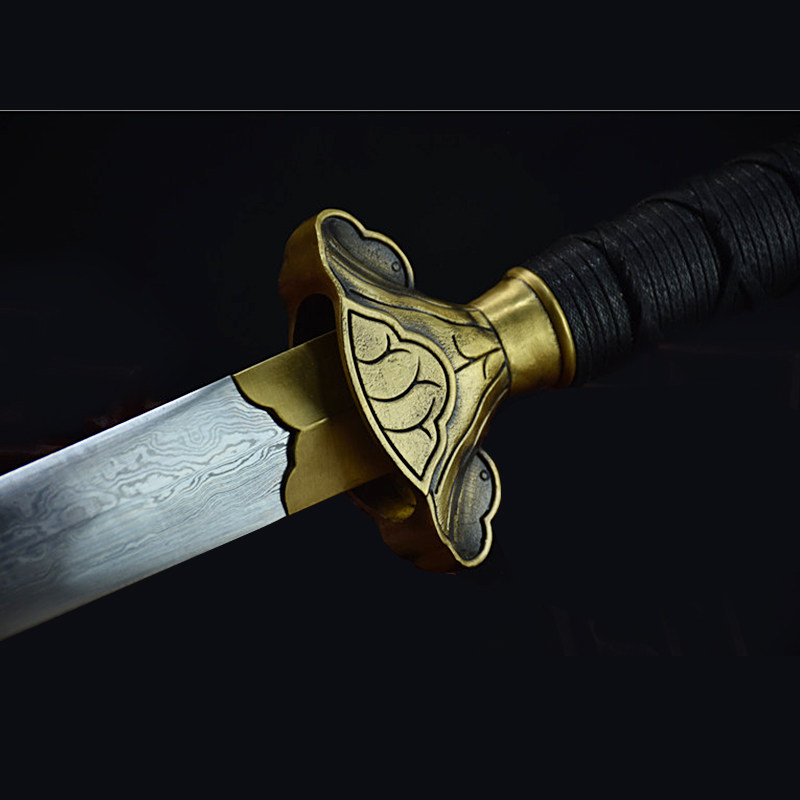 青莲手工短剑花纹宝剑宋代明清冷兵器刀剑