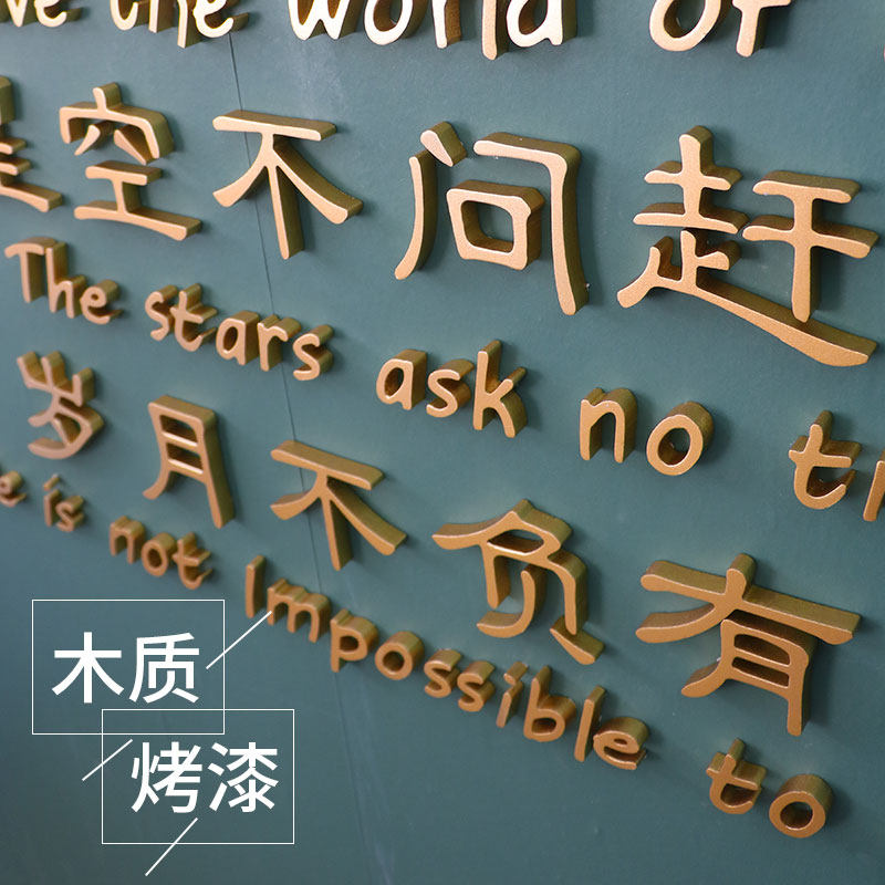 网红文字饭店墙面装饰品壁纸烧烤小吃火锅快餐软装墙贴