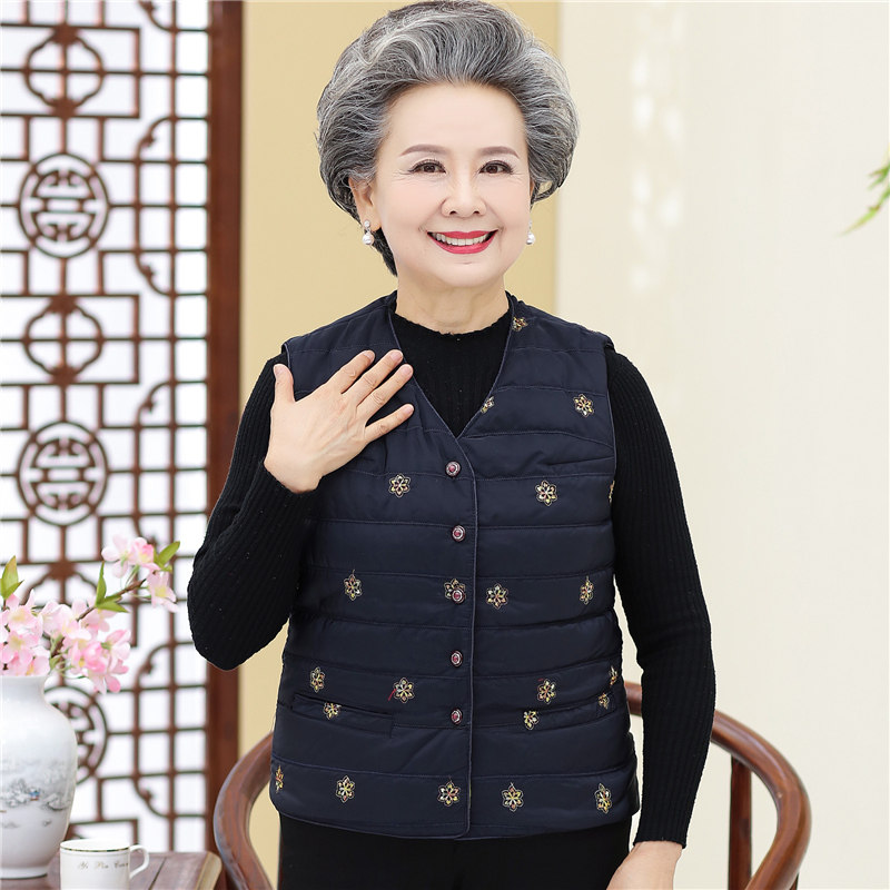 【中老年女装】奶奶装秋冬装棉衣背心中老年人女士短款小马夹妈妈装