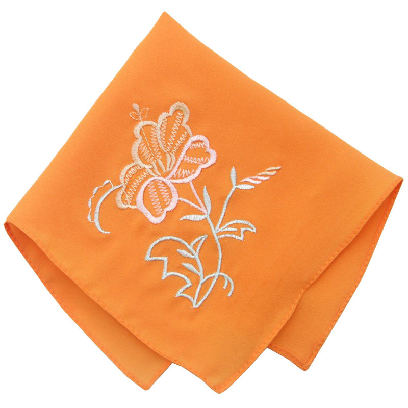 丝绸杭州古装舞蹈演出婚庆绣花手帕女士随身手帕