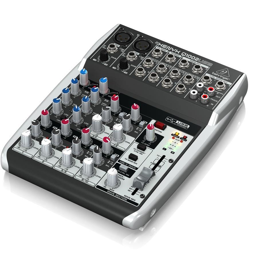 新浦电声百灵达behringerq1002usb小型调音调音台