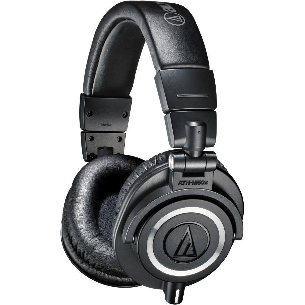 新浦电声audiotechnica铁三角athm50x头戴耳机监听耳机