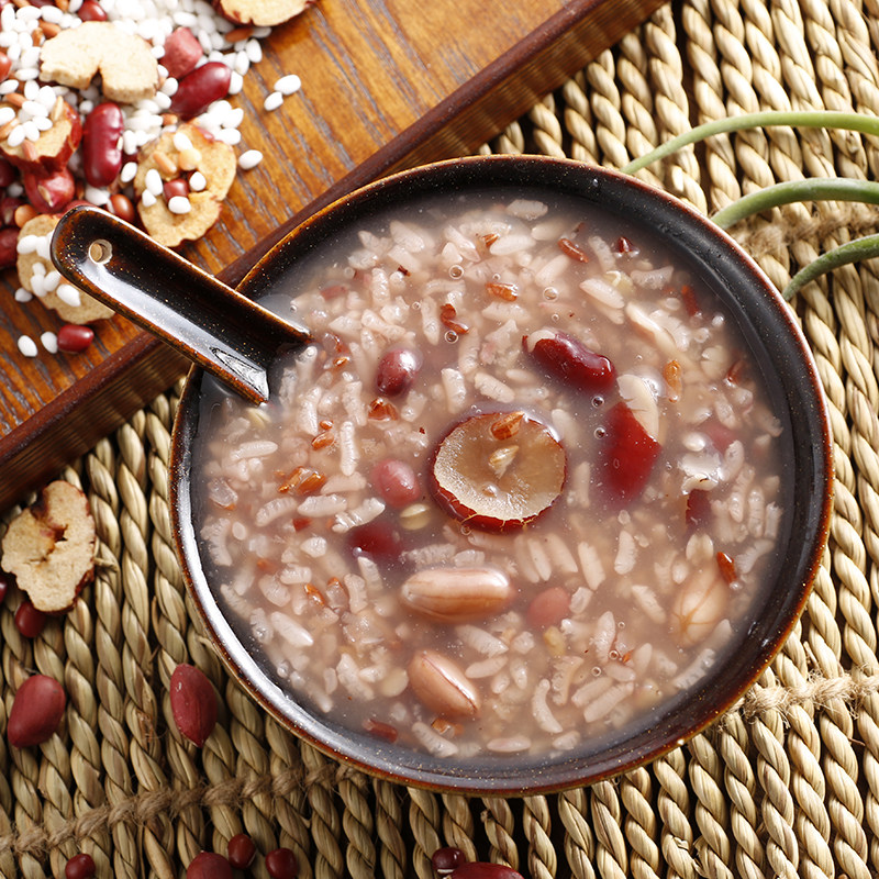 红枣红米七红粥给血色润润脾胃常喝十谷米粥组合粗粮杂粮养生粥