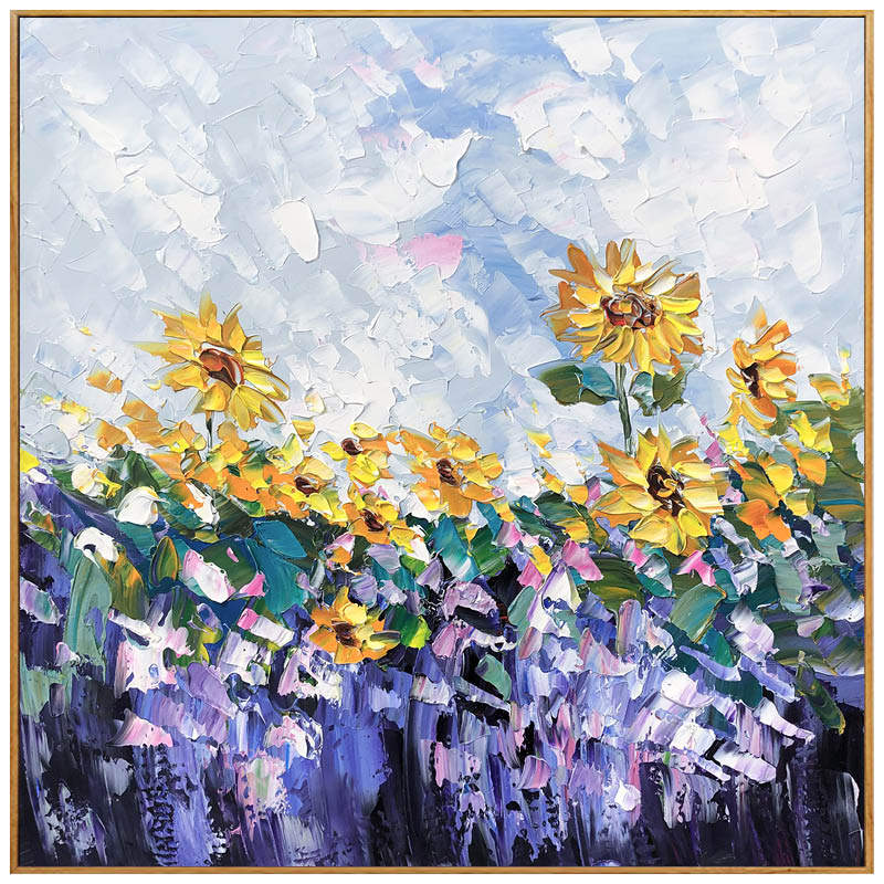 手绘油画 秘密花园 现代美式田园欧式花卉风景玄关餐厅客厅装饰画