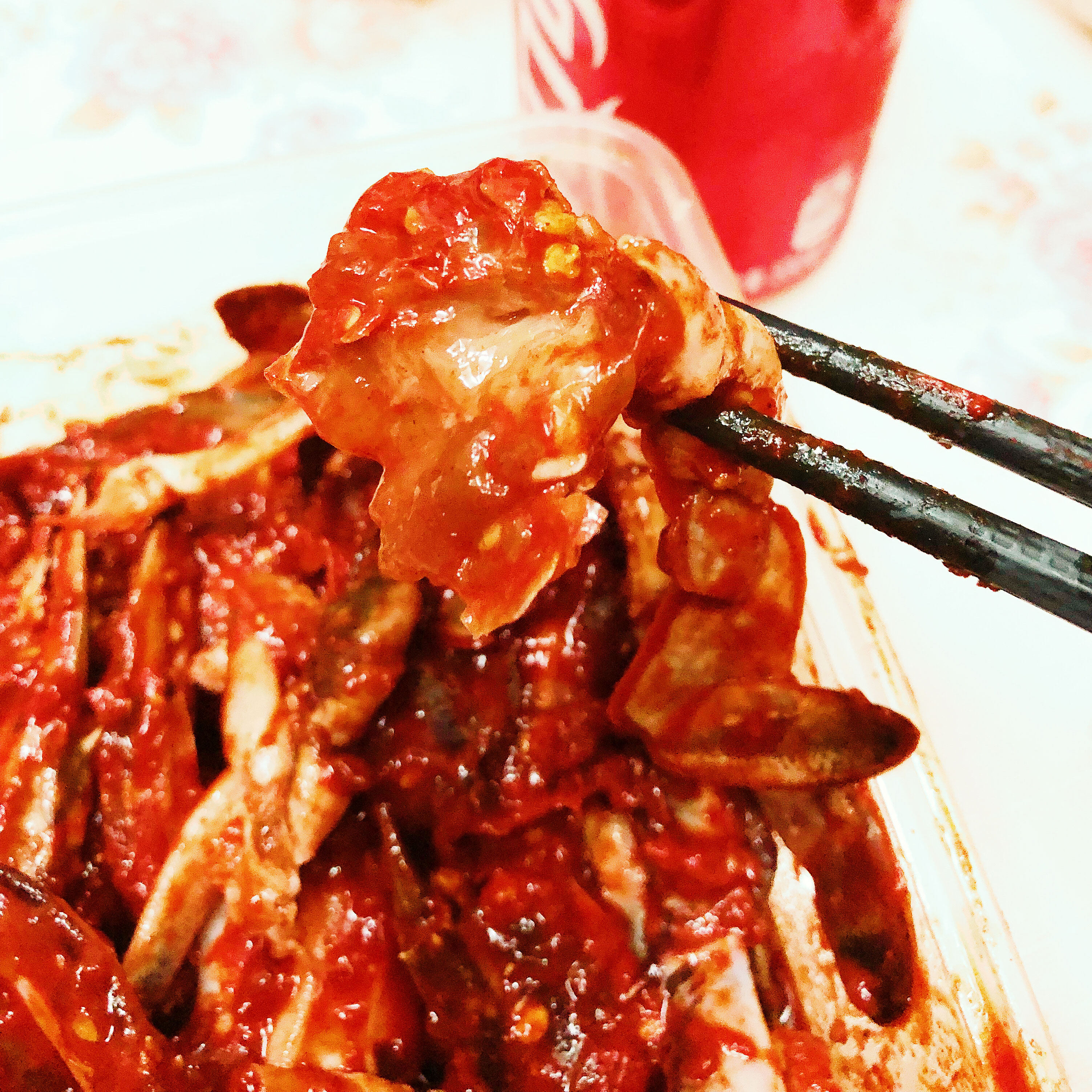 酱韩式酱蟹辣酱蟹生吃辣酱生拌酱花蟹甜辣酱蟹正宗韩国料理即500g