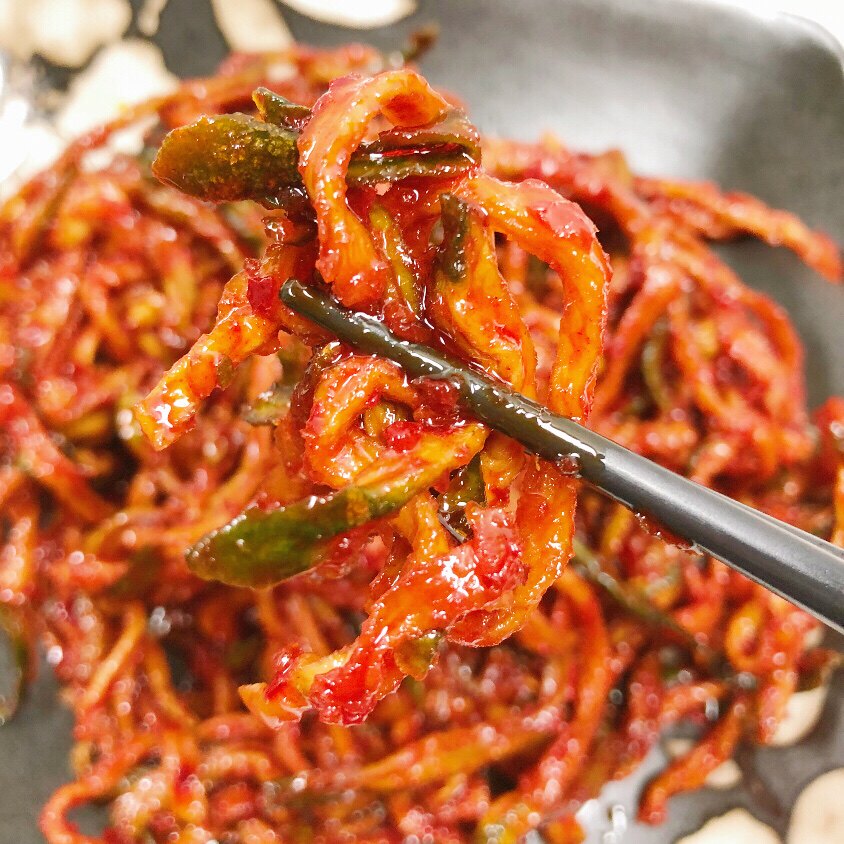 东北延边朝鲜族特产特色美食小吃细干萝卜条咸菜正宗韩国泡菜手工