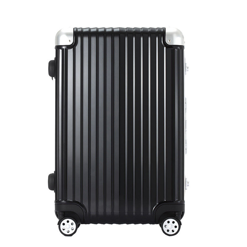 occa新款纯pc旅行箱男潮流拉杆箱 女25寸万向轮行李箱黑色箱子