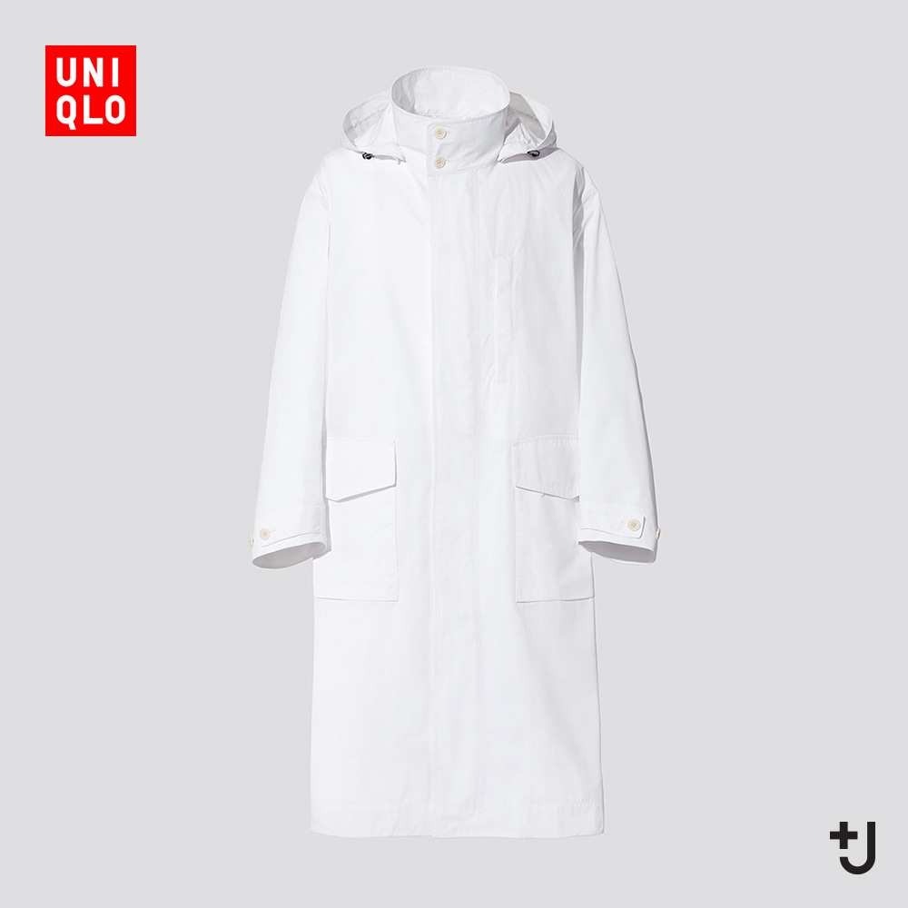 优衣库【设计师合作款】男装 +J 宽松连帽长大衣(外套) 440367