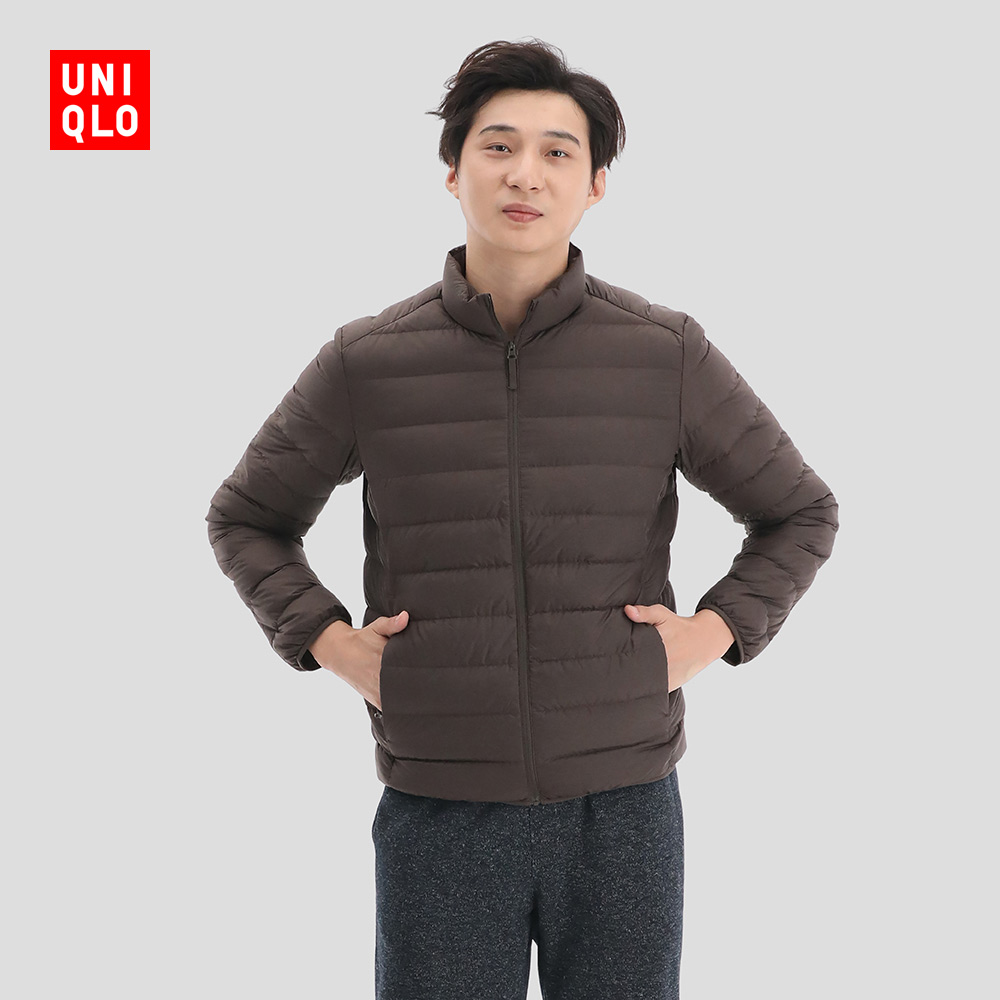 优衣库 男装 高级轻型羽绒茄克短款外套保暖便携防水429280
