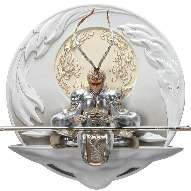 齐天大圣孙悟空立体浮雕装饰画现代轻奢客厅墙面玄关现代装饰画