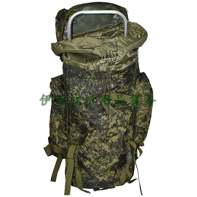 军迷背包65L俄罗斯小绿人大背囊战术包背包防雨罩野营EMR户外背包