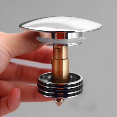 洗手盆漏水洗脸下水配件全铜弹跳面盆塞子台盆通用按压水塞