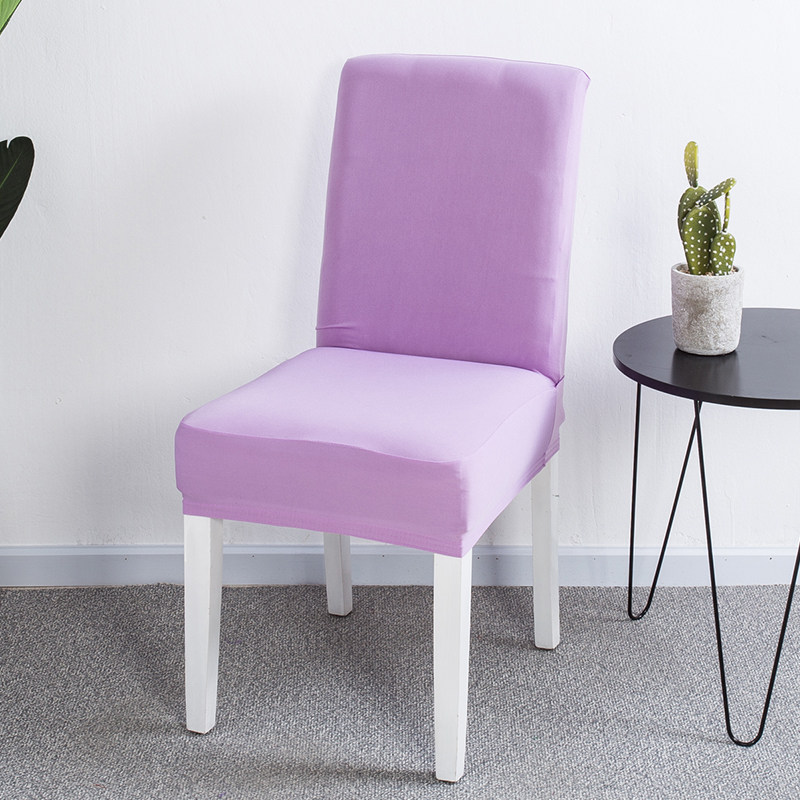 纯色弹力连体椅子套罩餐厅酒店饭店凳子套罩家用会议通用椅套定做