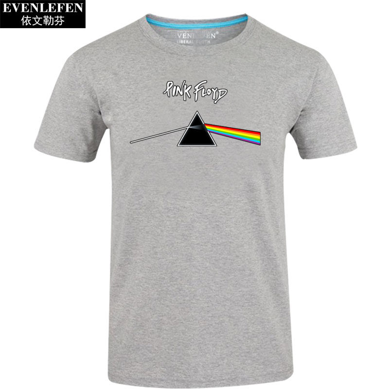 pinkfloyd月之暗面平克弗洛伊德摇滚乐队短袖男女半截t恤