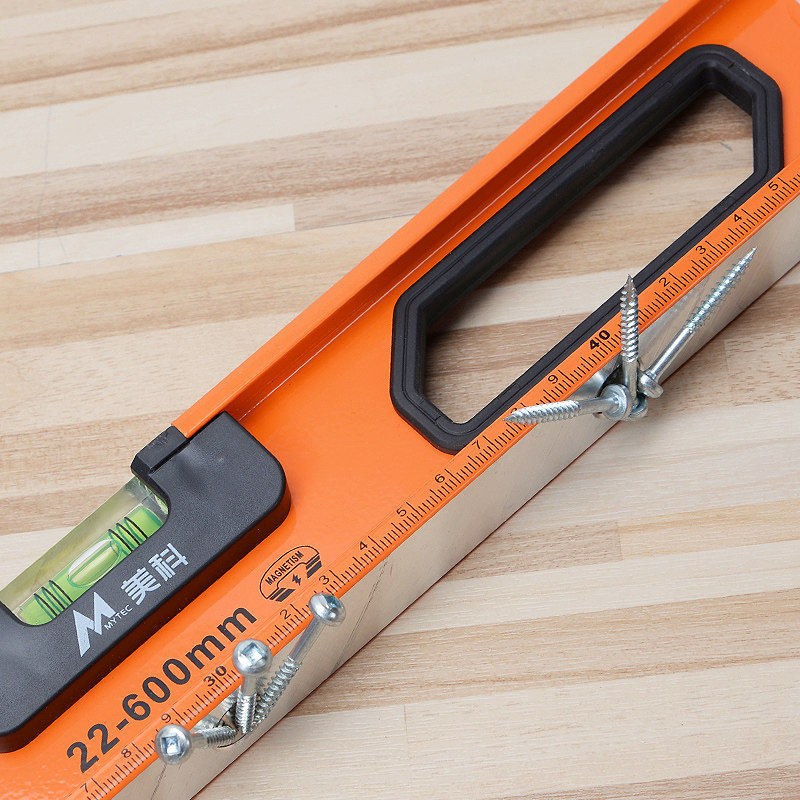 水平尺高精度实心铸铝合金小水泡靠尺防摔平水尺迷小型强磁平衡仪