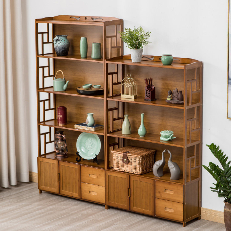 茶水桌茶边柜竹实木小茶台多层茶几茶柜架茶叶架客厅茶具置物架子