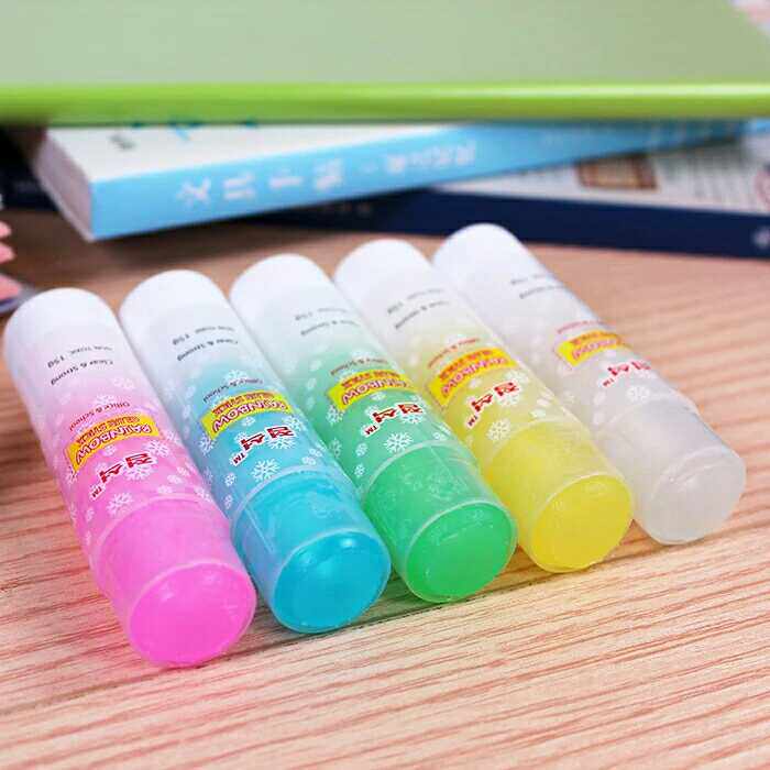 固体果冻点石7001彩色胶棒透明粘胶15g学生胶棒