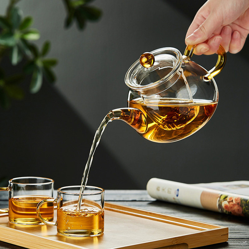 茶壶美斯尼玻璃耐高温加厚泡茶茶水分离花茶家用茶壶