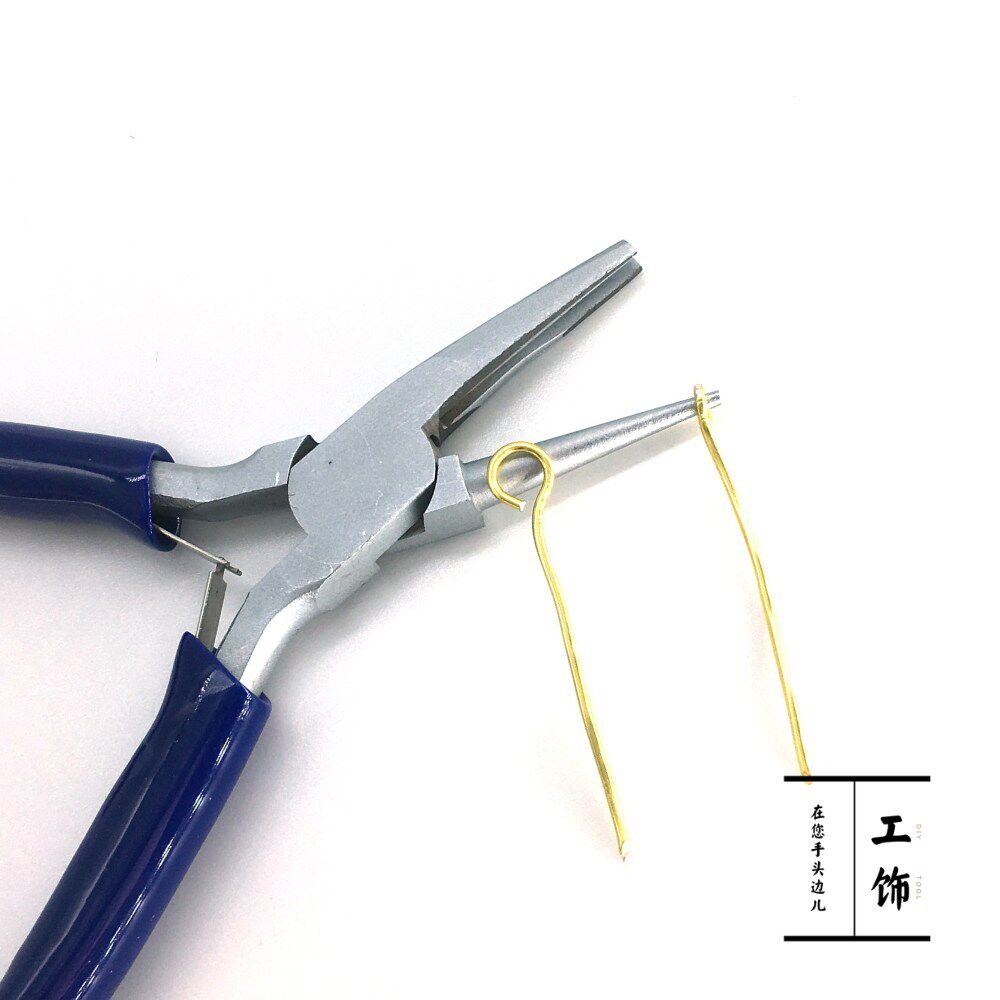 半凹槽圆嘴钳9针c圈珠宝饰品金银铜线绕线串珠手工diy工具卷针钳