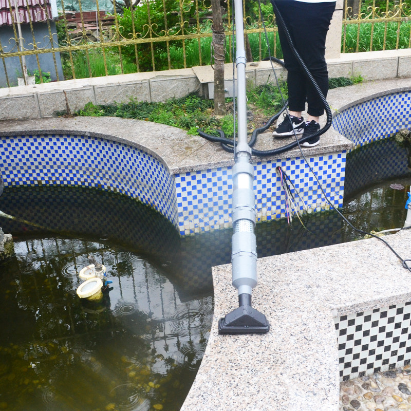 康卿鱼池吸污机水下吸泥机锦鲤鱼池吸尘器潜水吸污泵泳池吸污器