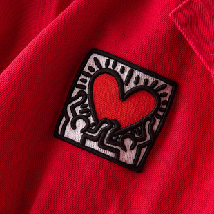 lee男装 专柜2021联名keith 牛仔夹克l438924ga80y haring男士 外套