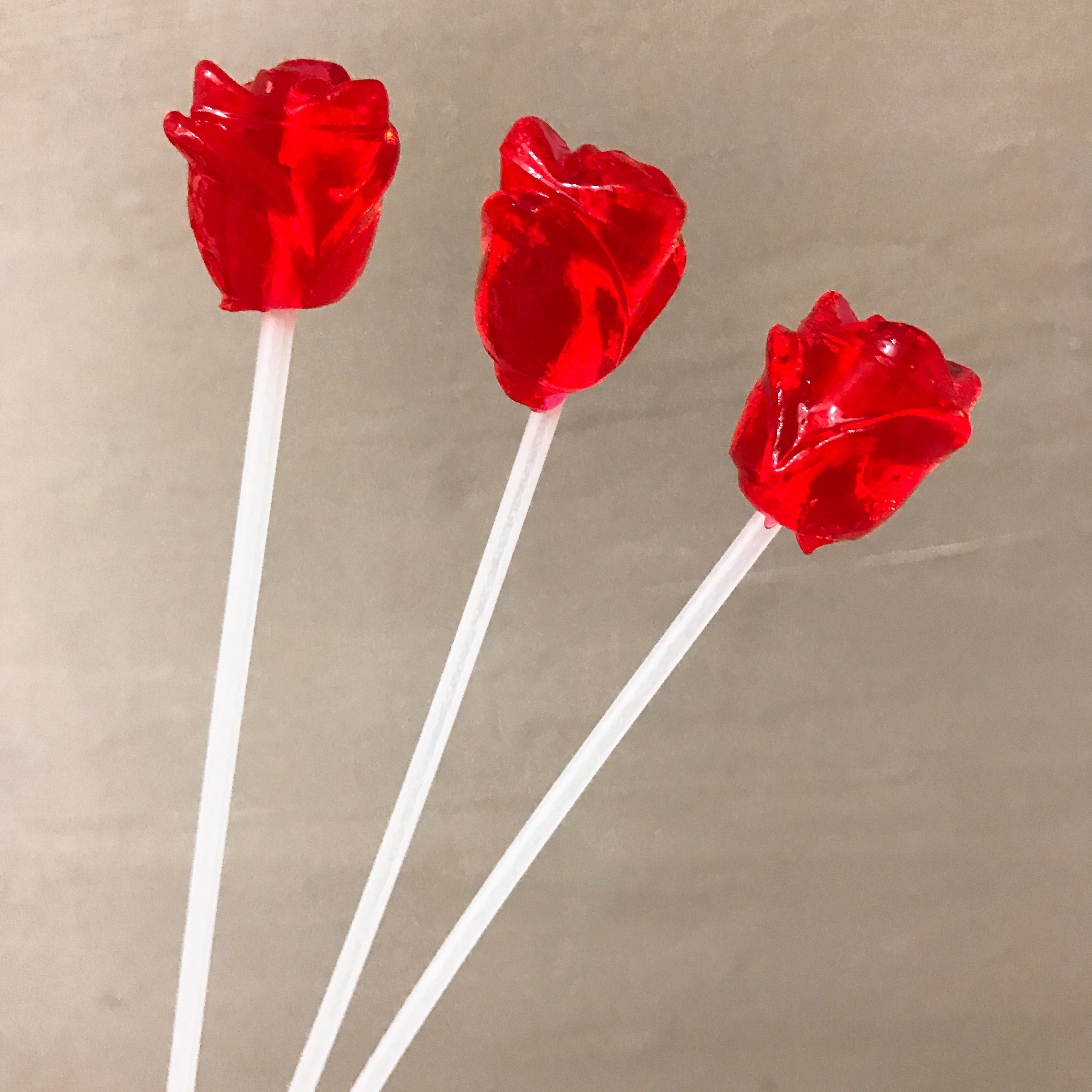 百嘉嘉尚长杆大红红玫瑰棒棒糖创意糖果儿童礼物传统糖果