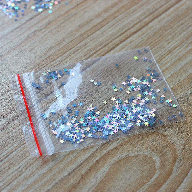 镭射pet亮片闪粉星星贴片渐变变色圣诞装饰圣诞装饰品