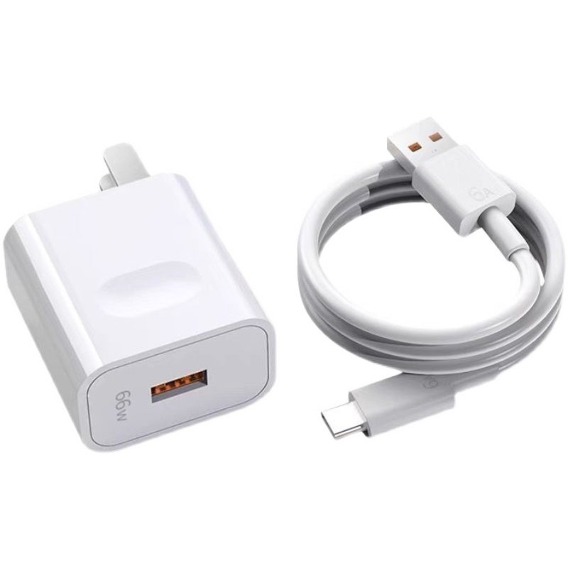 快充适用华为充电器66w超级p40mate20pro荣耀nova86a数据线