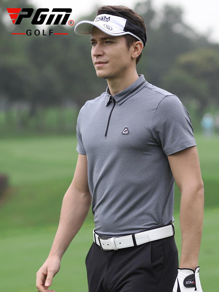 pgm高尔夫服装男装短袖golf球衣运动球服上衣高尔夫服装